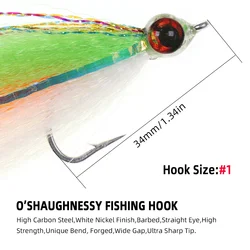 Streamer Clouser Minnow epoxi 3D ojo de pez Wifreo – Mosca pesca trucha