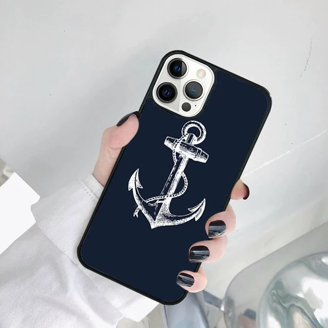 Funda con estampado náutico en diferentes ángulos