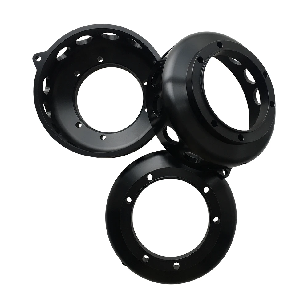 Anillos de fijación CNC negros mecanizados por precisión - imagen 2