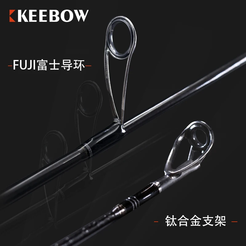 KeeBow Mars Arapua caña spinning fundida FUJI SIC y ECS corcho - imagen 3