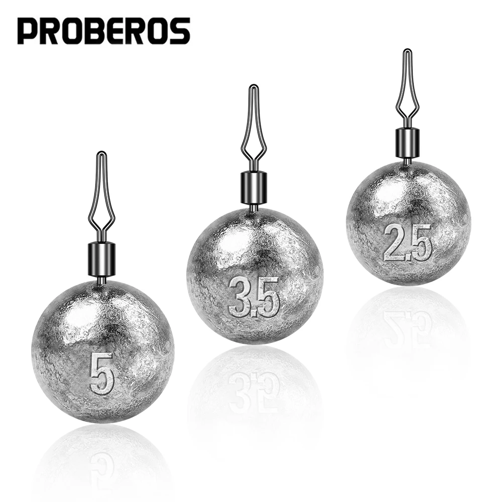 Plomos esféricos PROBEROS para pesca – Juego de 10 accesorios - imagen 4