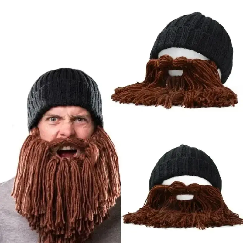 Gorro de pirata con bigote y barba