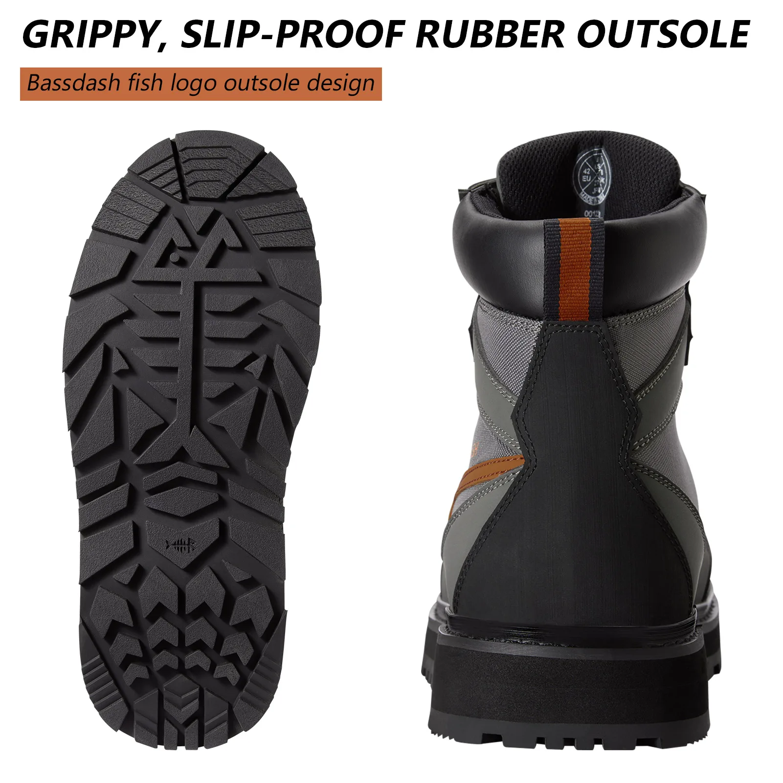 Bassdash Flex Botas de vadear Ligeras antideslizantes para hombre - imagen 2