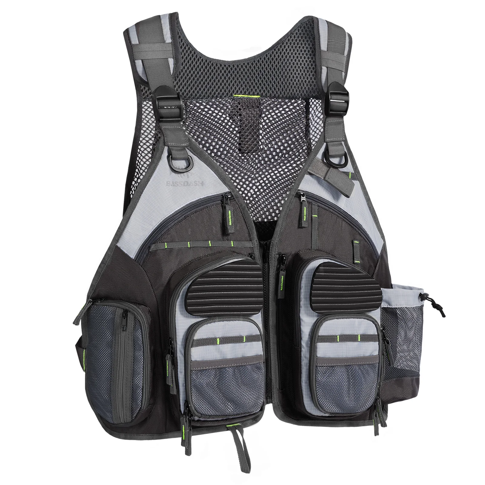 Bassdash chaleco de pesca ajustable y transpirable al aire libre