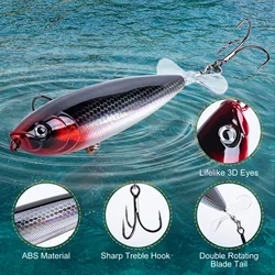 Goture Minnow Wobbler artificial para lucio, lubina y trucha