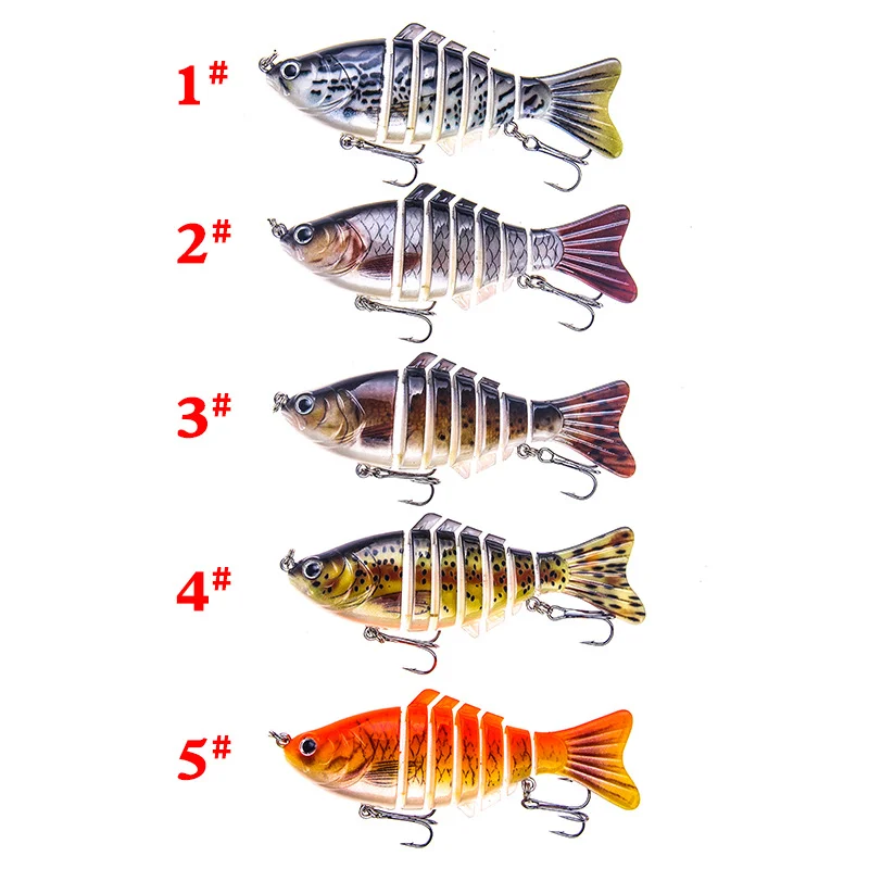NUNATAK Joint Bait Pike: señuelo swimbait para lucio multisección - imagen 2