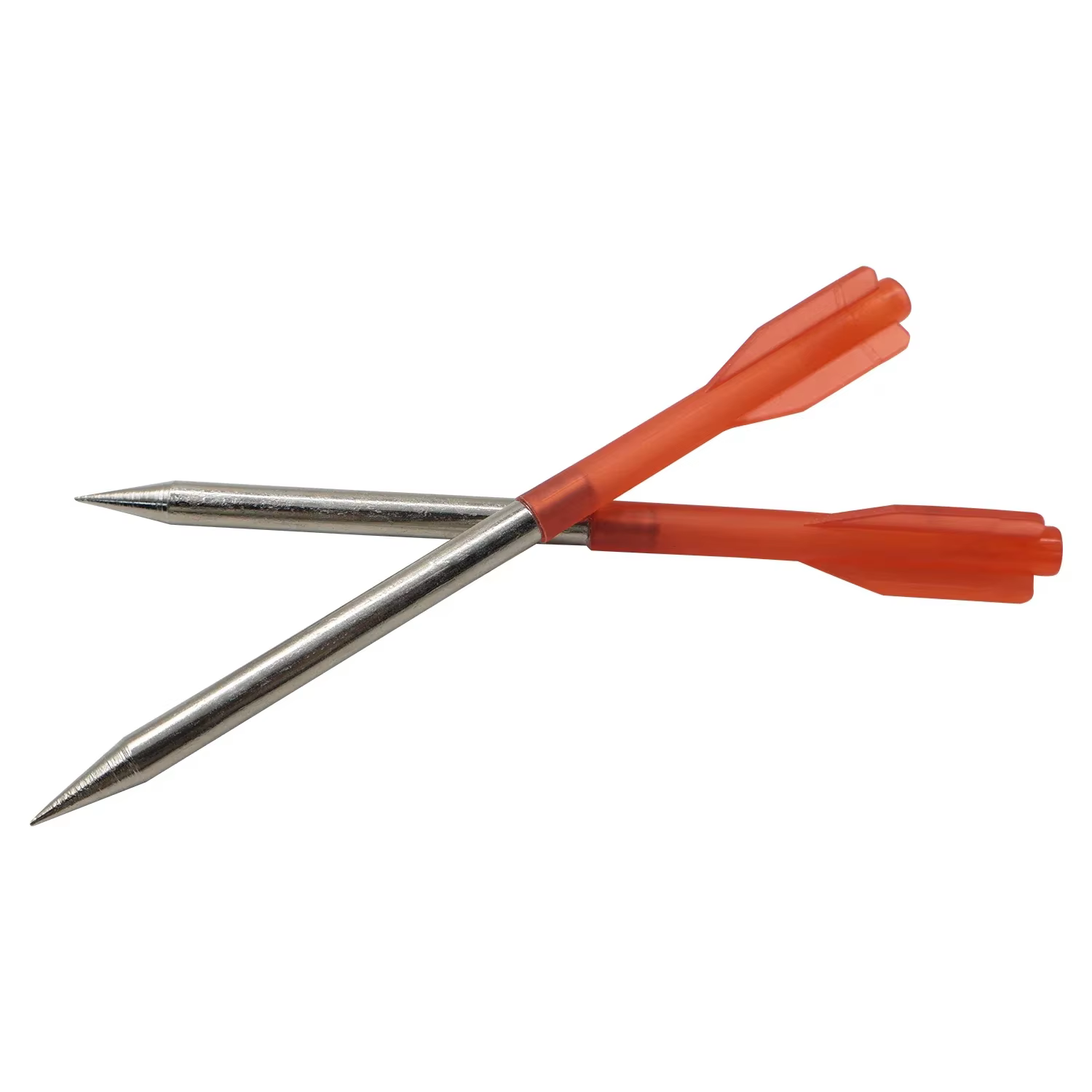 Dardo de metal rojo con aletas de precisión para tiro exterior - imagen 2