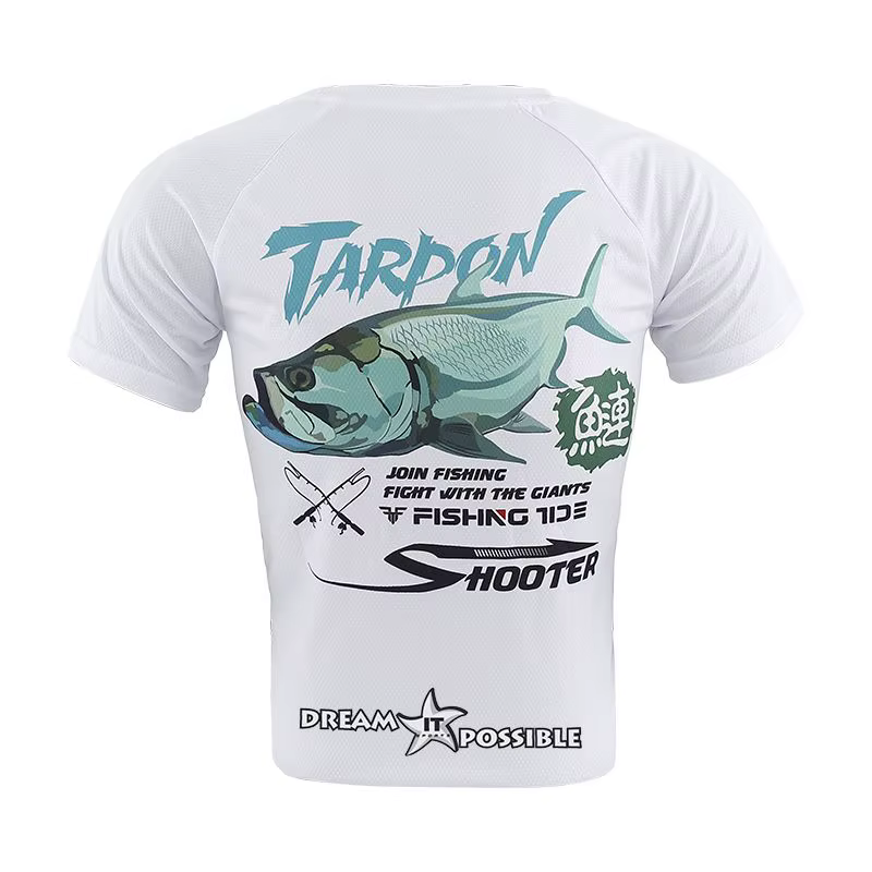 Camiseta protección solar pesca – Manga corta secado rápido hombre - imagen 4