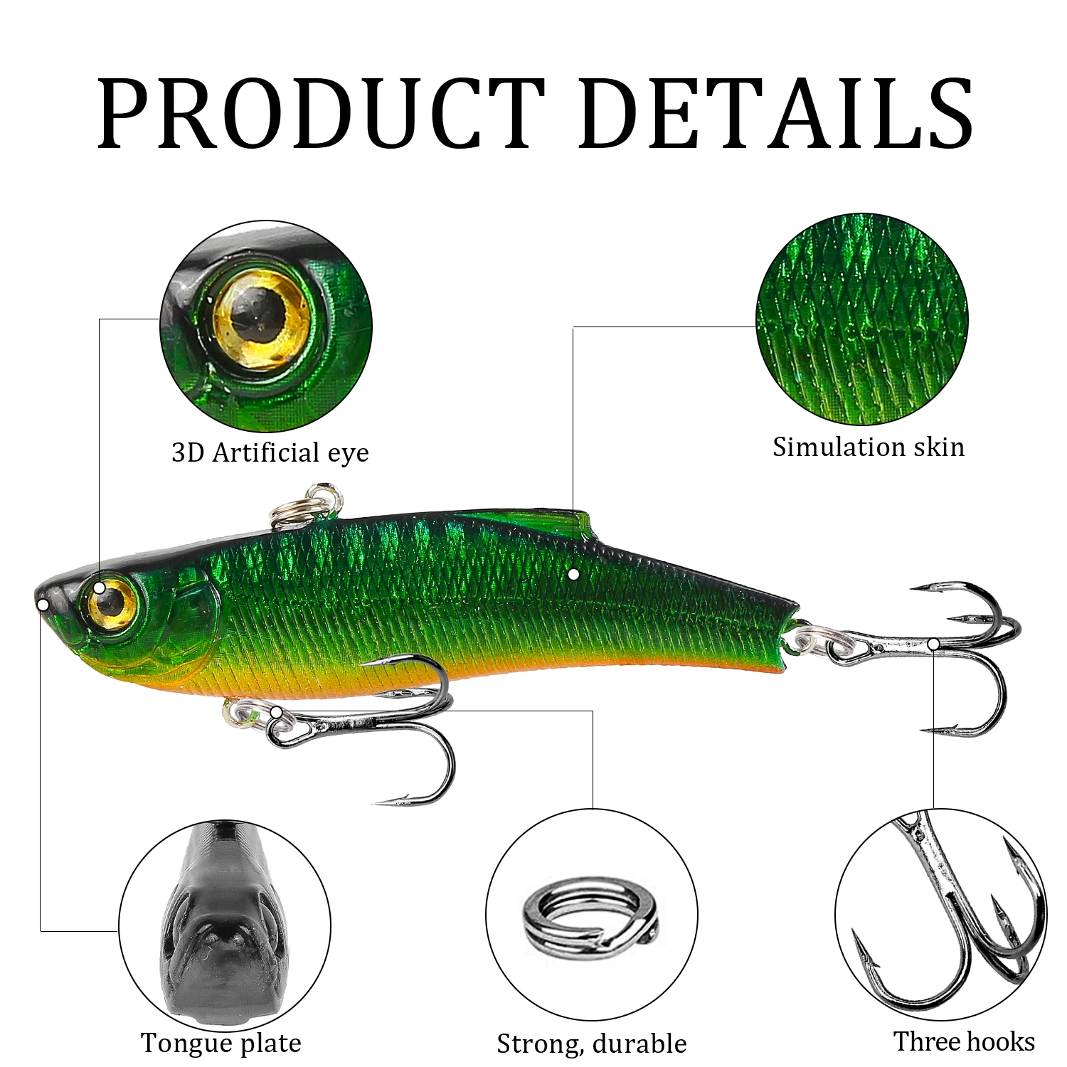 VIB Wobblers Isca Señuelo de Pesca para Invierno - imagen 3