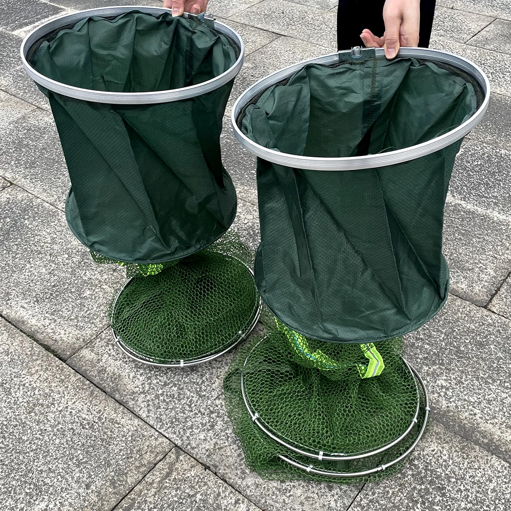 Cesta de pesca en acero inoxidable para mantener peces vivos - imagen 4