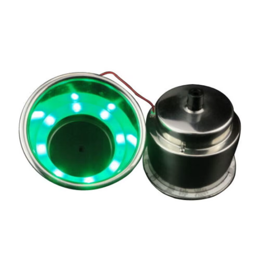 Portavasos LED 12V acero inoxidable para yate pesca deportiva - imagen 3