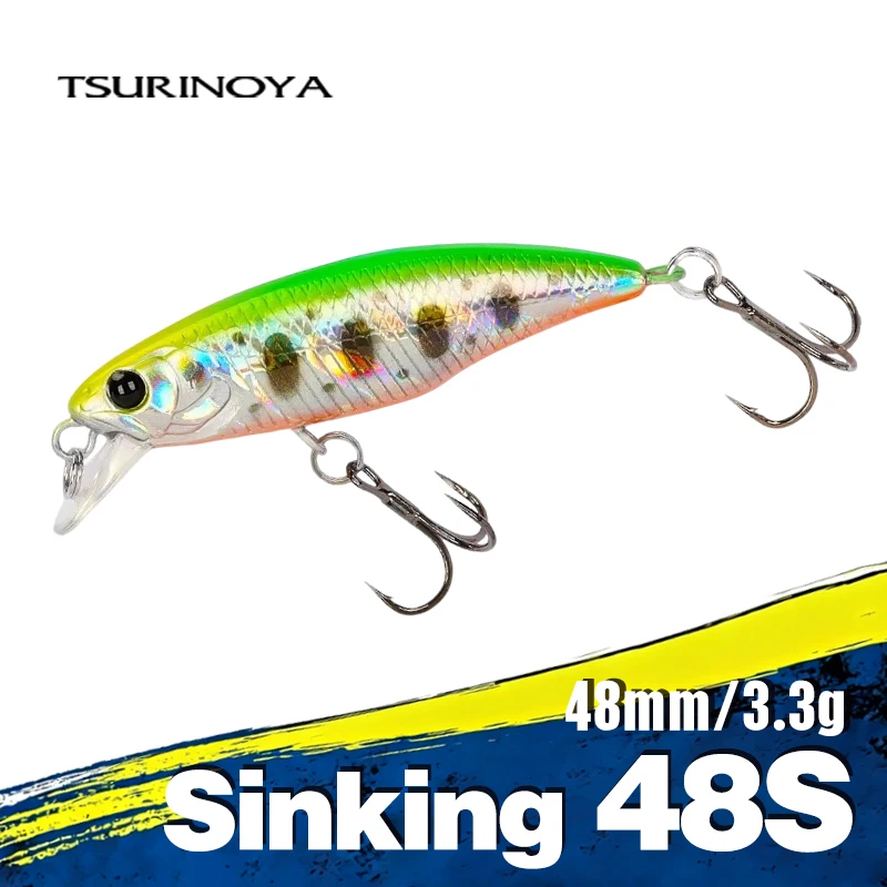 TSURINOYA Sinking Minnow 48S Jerkbait para lubina y trucha - imagen 2