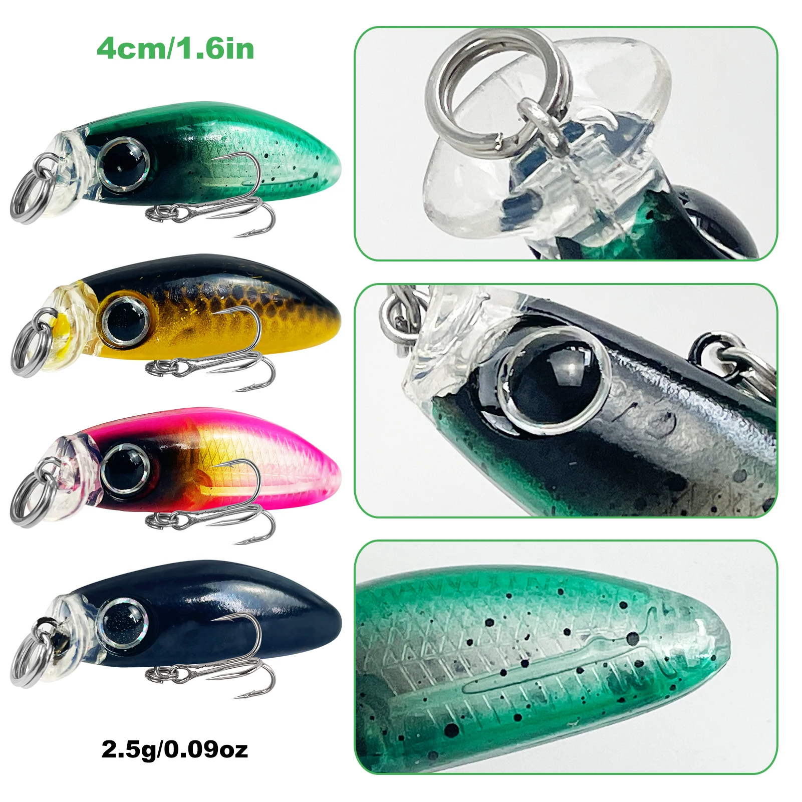 Señuelos duros minnow y popper Free Fisher para lubina - imagen 2