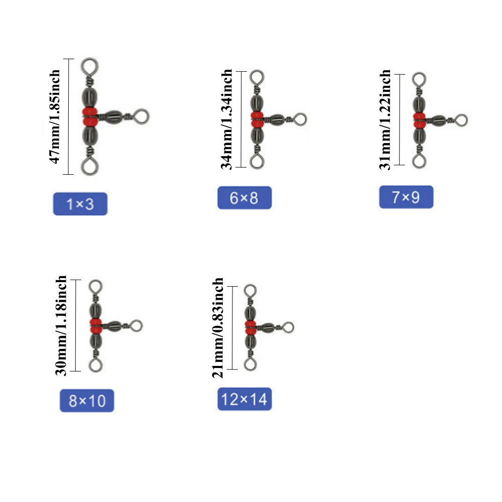 Conector de pesca 3 vías con anillo giratorio y líneas cruzadas - imagen 3