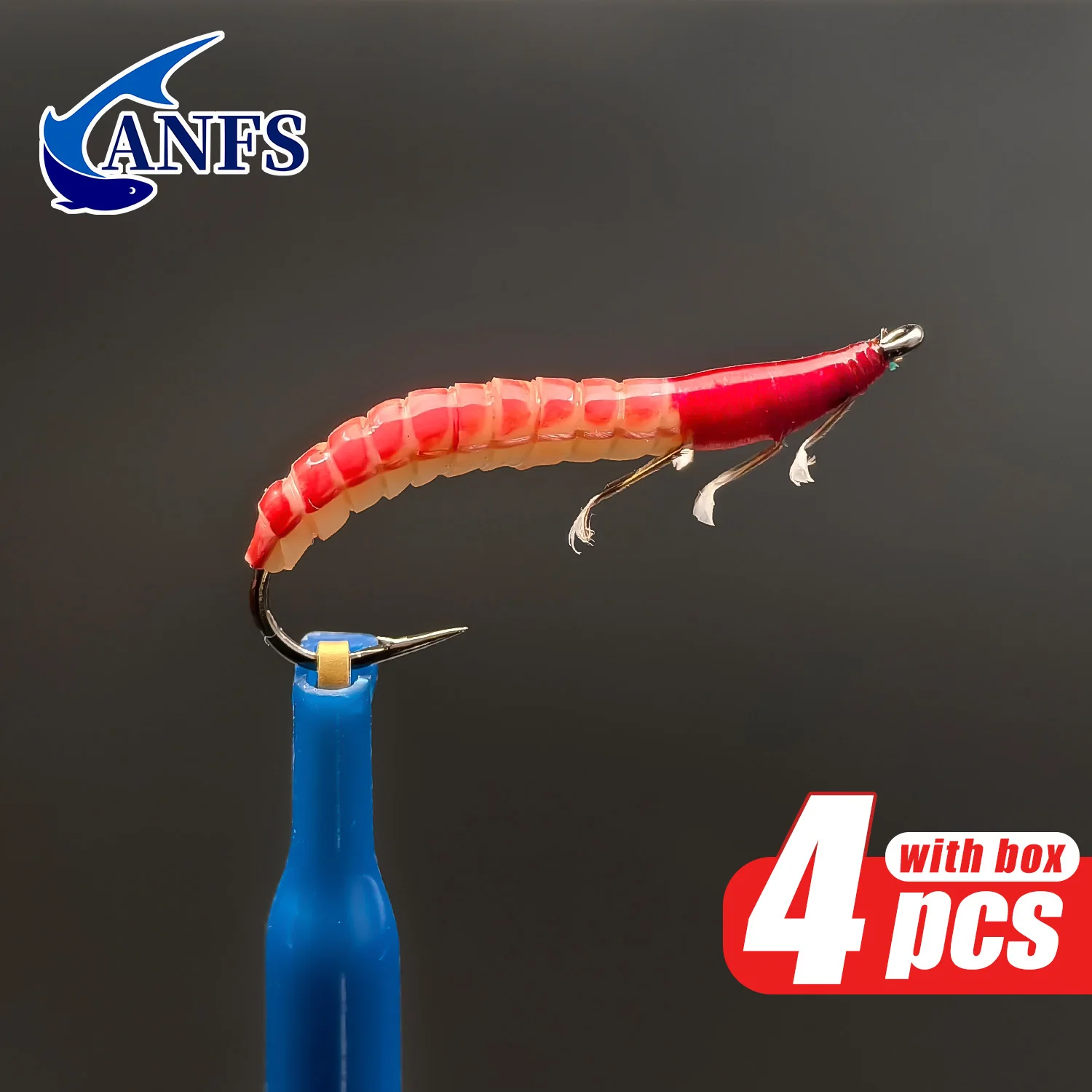 ANFS Moscas artificiales Caddis larva para pesca con mosca - imagen 4