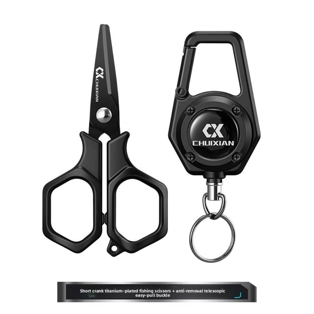 Tijeras Titanio Pesca Acero Inox – Corta Líder y PE Portátiles - imagen 3
