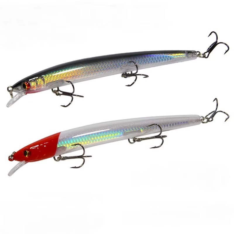 Minnow Señuelo Wobbler Topwater para lubina con ojo realista - imagen 2