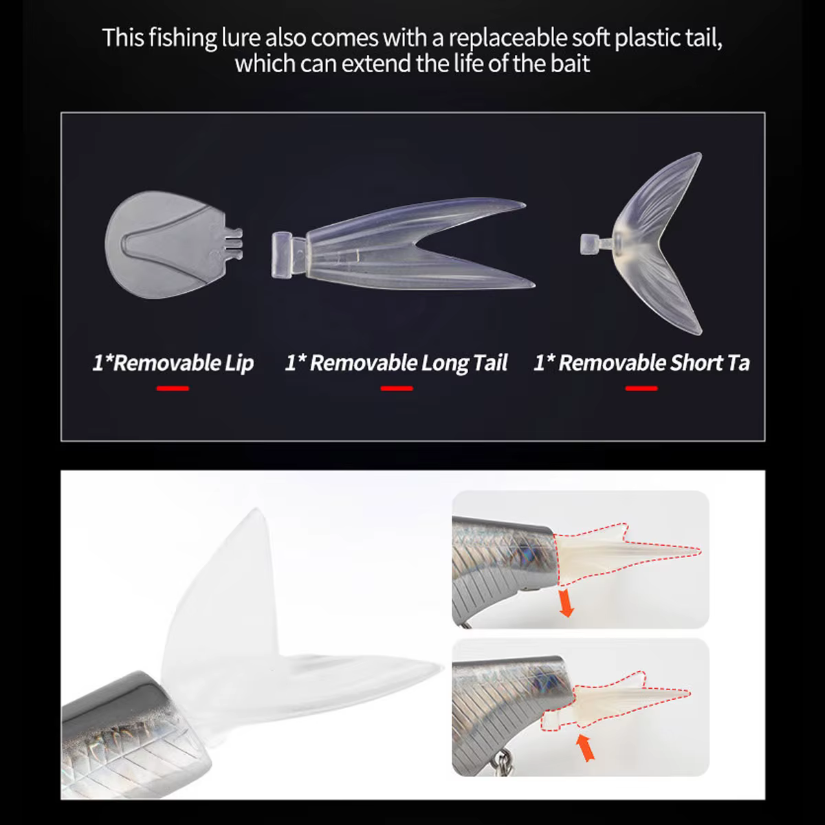 Swimbait 14cm 50g – Señuelo articulado para lubina - imagen 3