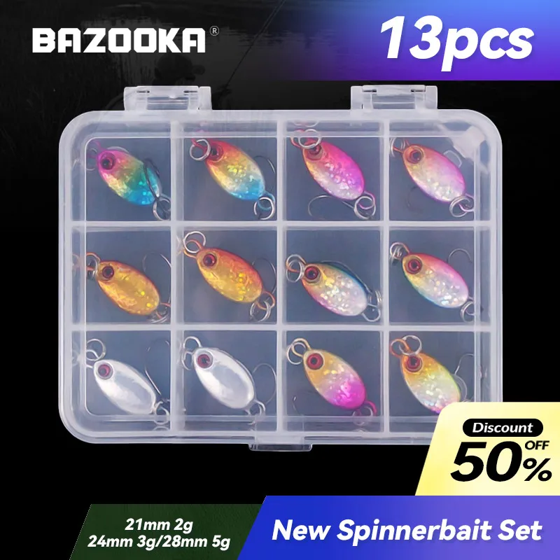 Bazooka Spinner Metal Spinnerbait cobre para trucha