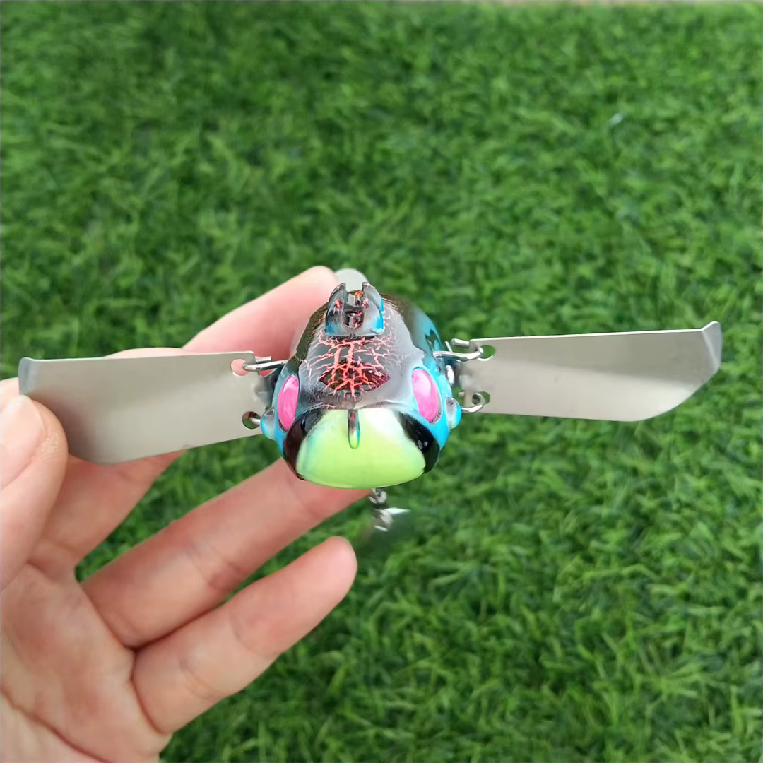 Señuelo Plopper con hélice y cola giratoria para lubina - imagen 4