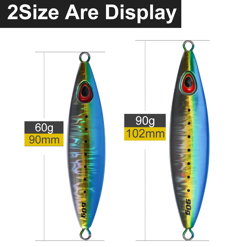 Jigging Pro Jig lento para pesca en agua salada – Señuelo brillante - imagen 4
