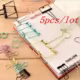 Clips de papel oro rosa - Metálicos para carpeta y archivo resistente