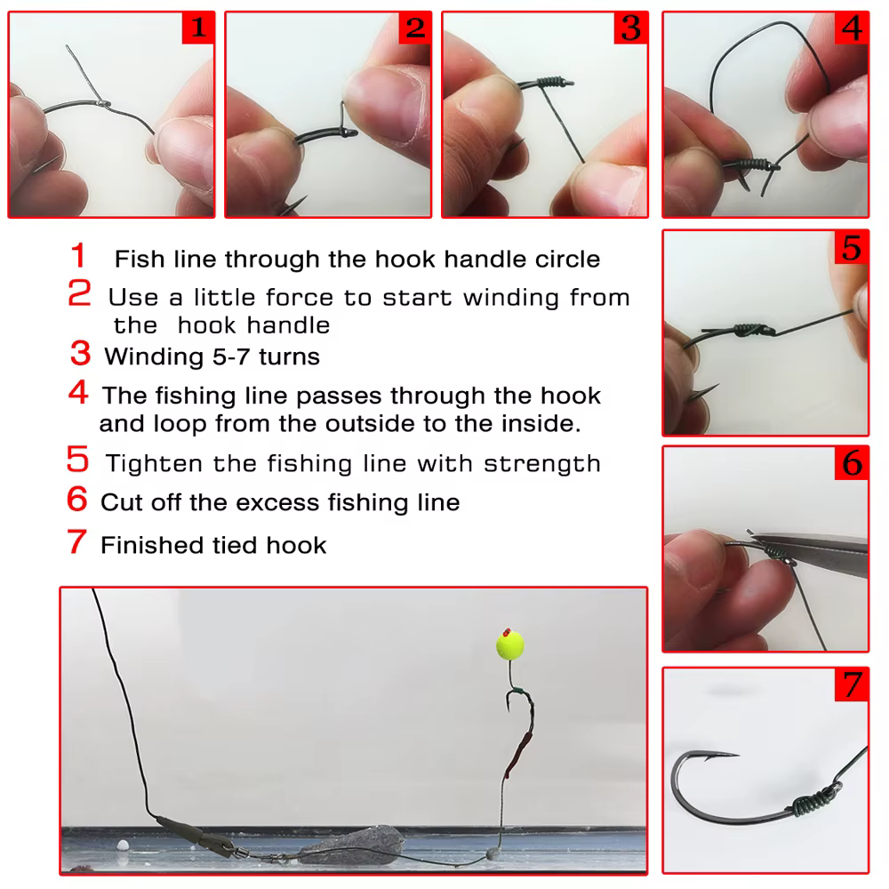 Anzuelos para atar moscas MNFT – Vástago curvo con púa para trucha - imagen 5