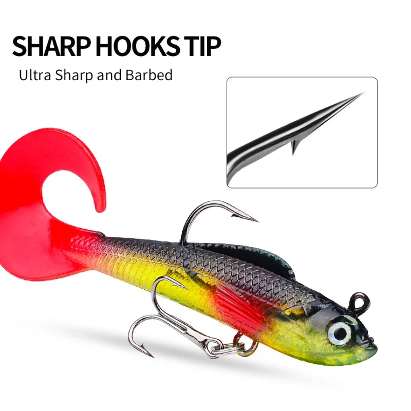 Jig Head para vinilo con púas – Pesca de lubina - imagen 3