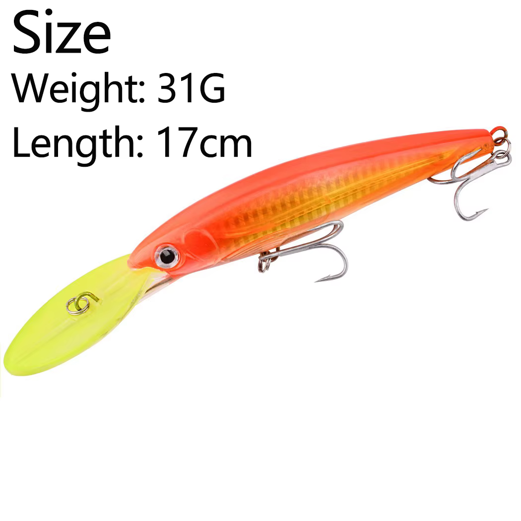 Señuelo Crankbait buceo profundo 17cm – Wobbler duro para lubina - imagen 2