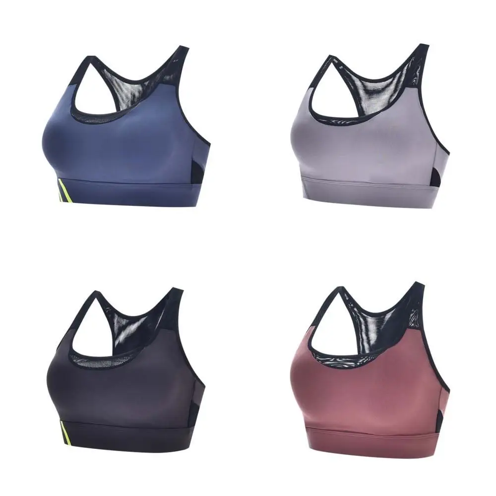 Sujetador deportivo sin costuras con copas fijas ajustable para yoga - imagen 3