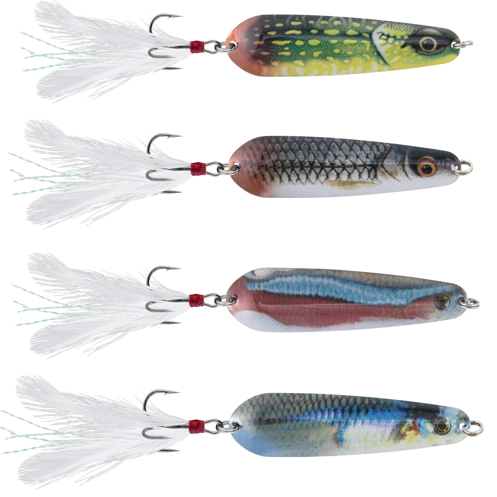 Señuelo cuchara metal Toby 11 g – Anzuelo triple para trucha y lubina salado
