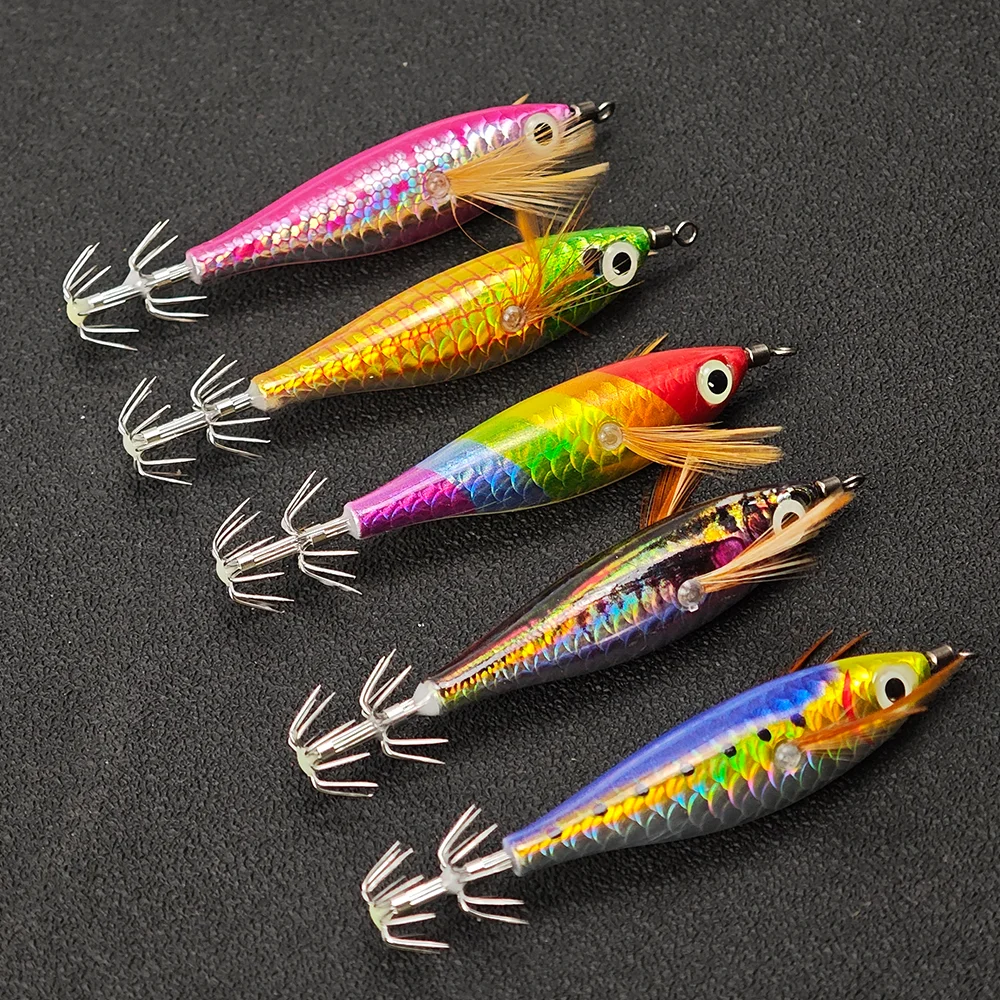 Jig Egi de calamar luminoso para pesca en agua salada - imagen 5