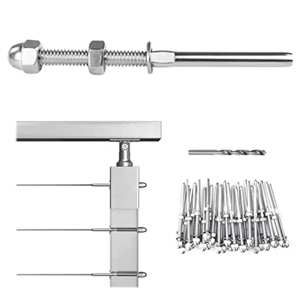 Abrazaderas de cable de acero antideslizantes para barandillas - imagen 3