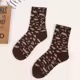 Calcetines leopardos tubo medio unisex algodon - moda europea Hip Hop - imagen 5