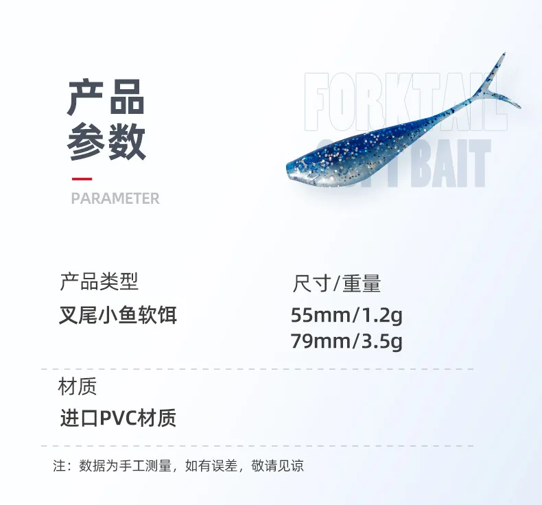 Detalle del señuelo de pesca suave