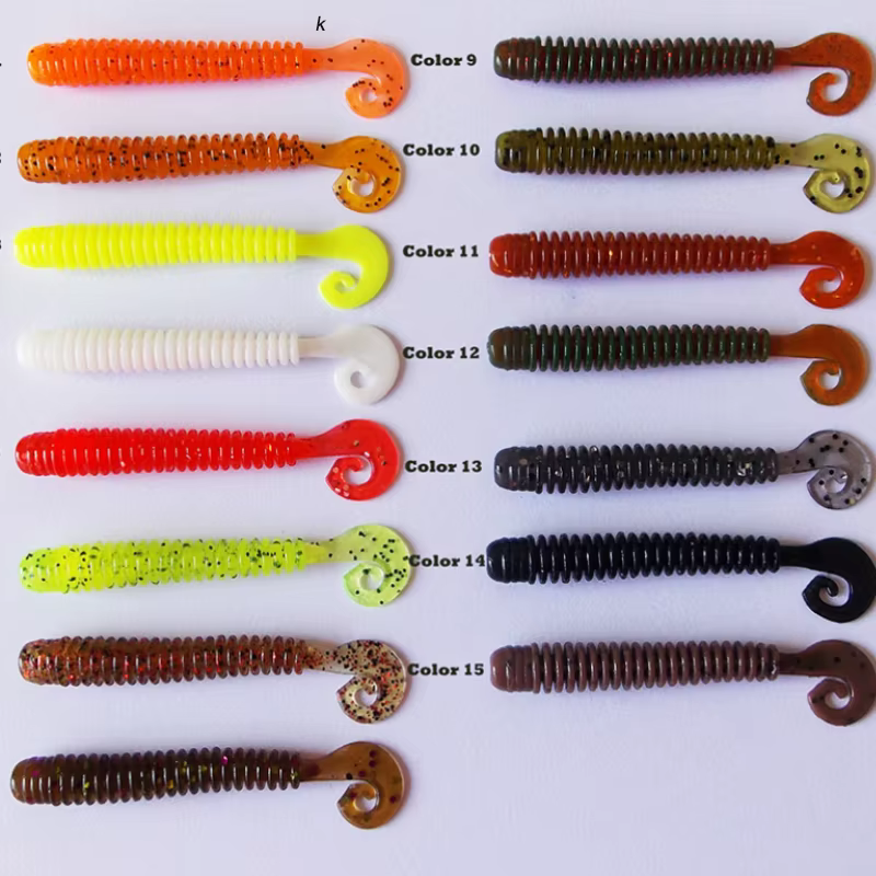 ESFISHING Senuelo blando cola rizada 60mm - Para Lucio y Perca - imagen 5
