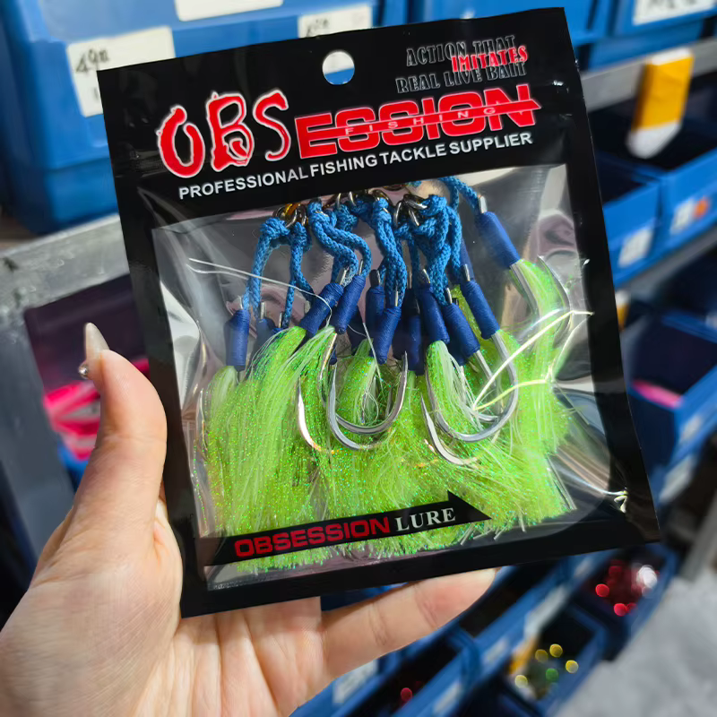 Anzuelos de asistencia Obsession HK016 para jigging lento agua salada - imagen 2