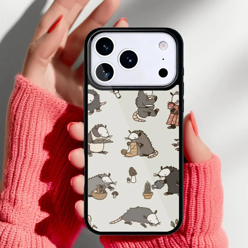 Funda con diseño de possum para iPhone varios modelos
