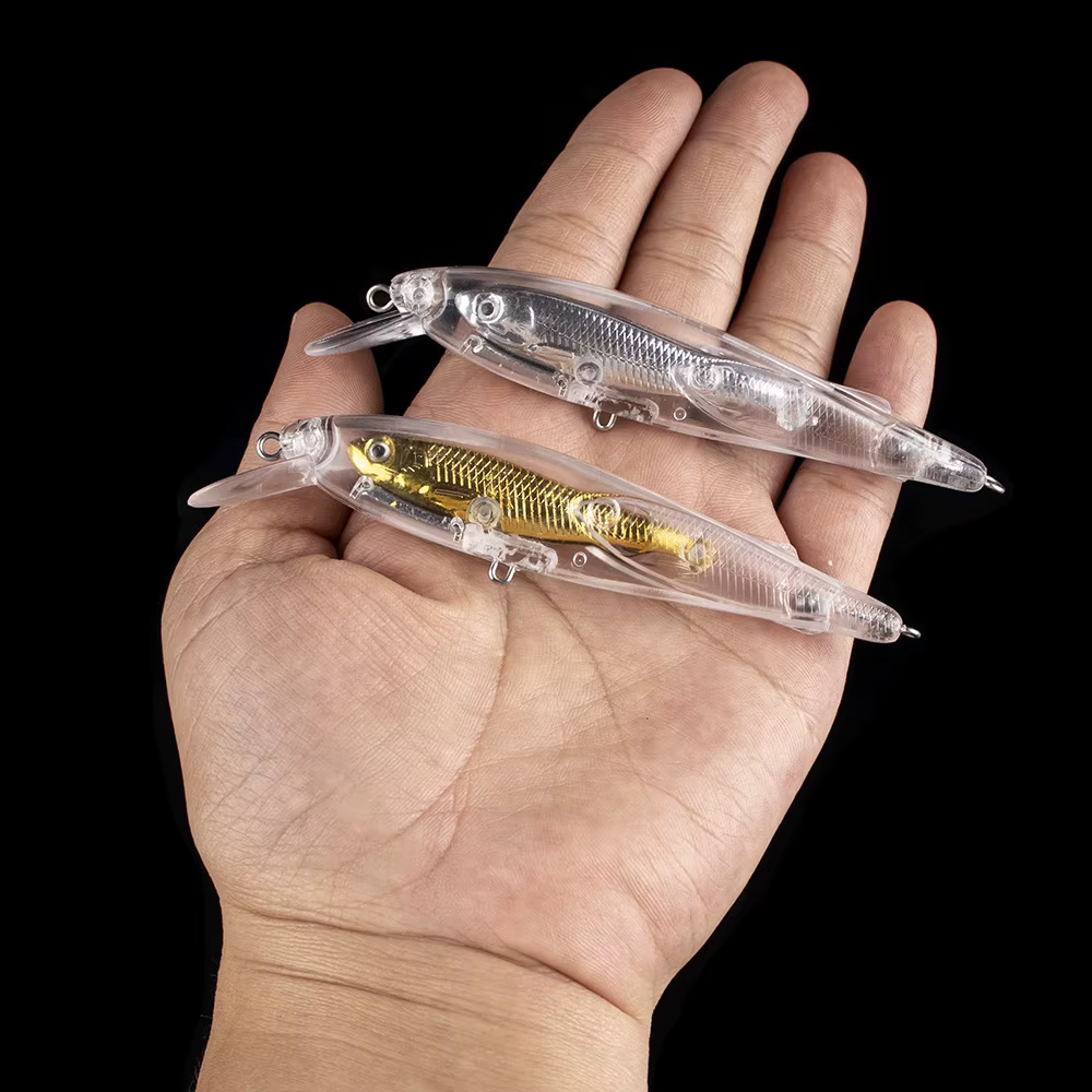 Dr.Holife Señuelos Minnow Hundibles con Sonajero Interno Cebo Duro