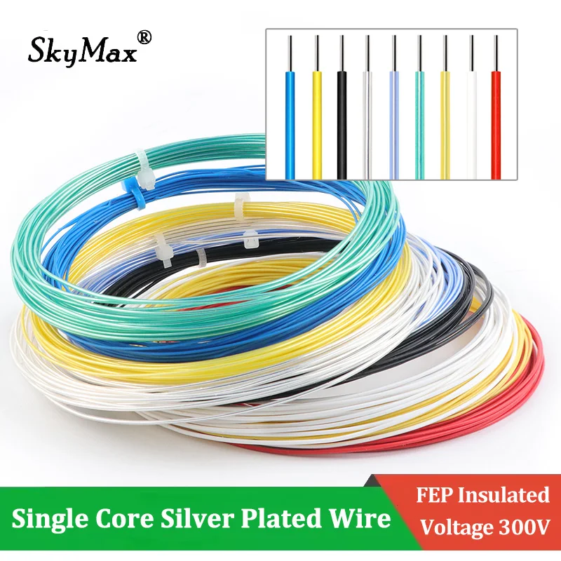 Cable de cobre OFC alta pureza FEP monoconductor plateado - imagen 4