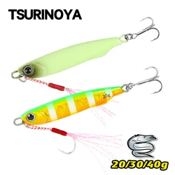 TSURINOYA Jig Head Metal 30g – Bayoneta cola dePelo para lubina