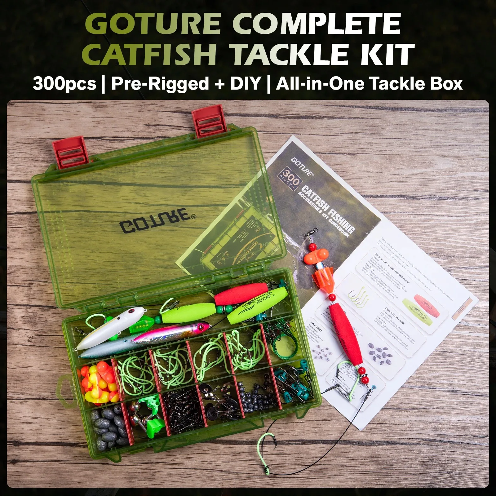 Kit de pesca Goture para agua dulce con flotador sonajero - imagen 4