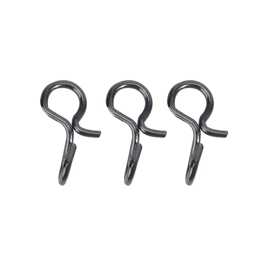 Broches de pesca con cambio rápido inoxidables negros – Mosca y señuelos - imagen 4