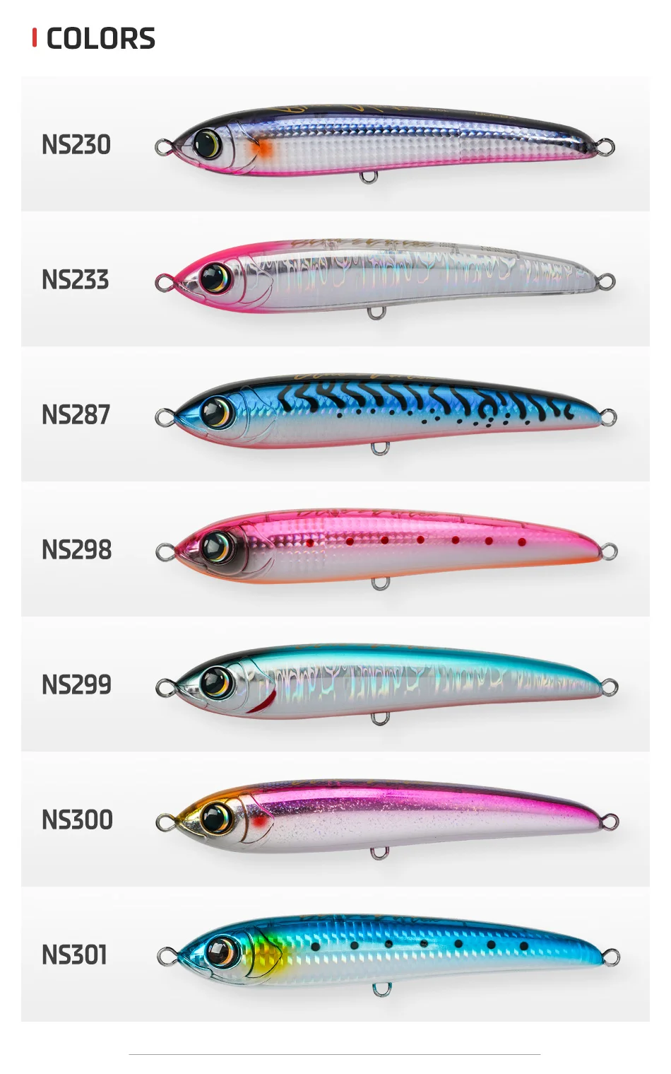 Presentación del señuelo Noeby Blue Vortex 160mm