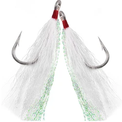 Anzuelo Bucktail acero inoxidable para bagre y lubina - agua salada