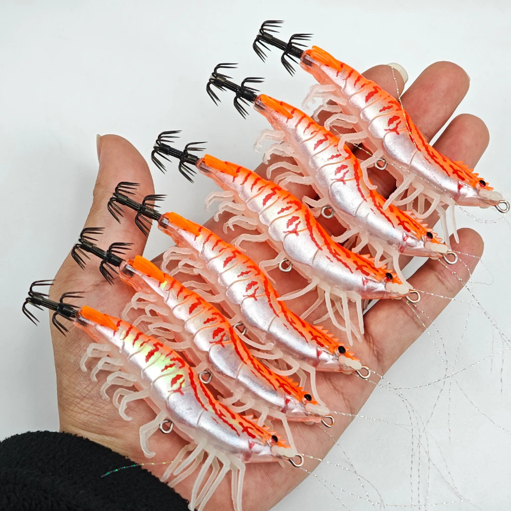 Señuelos UV luminosos para calamares y camarones con anzuelos - imagen 5