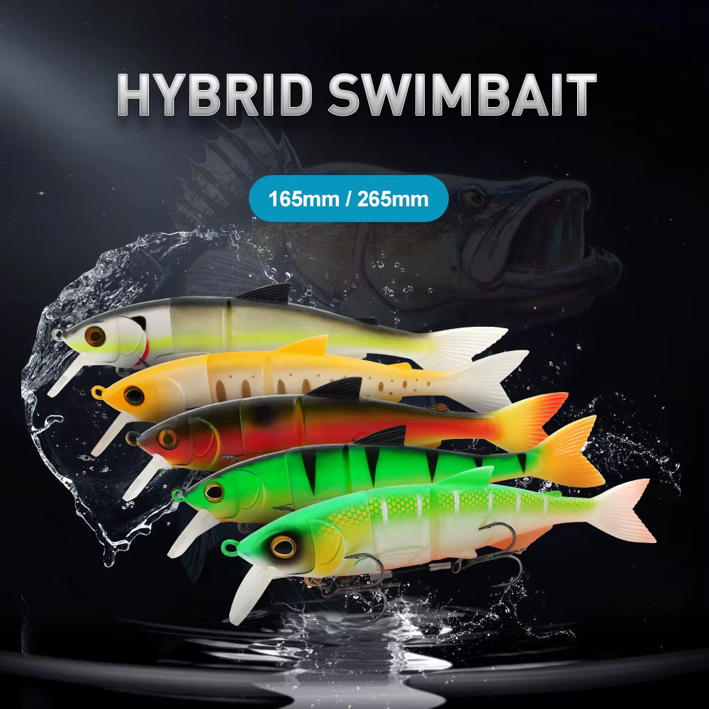 ESFISHING Híbrido Swimbait 165mm – Señuelo natación para carpa mar - imagen 5