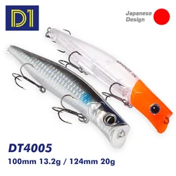 D1 Topwater Popper señuelo flotante salpicadura para lucio y lubina