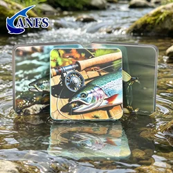 Caja de pesca metálica ANFS para almacenamiento en agua dulce/salada
