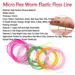 Bimoo 4M Body Floss Elástico 0,6mm – Hilo para cuerpos de mosca